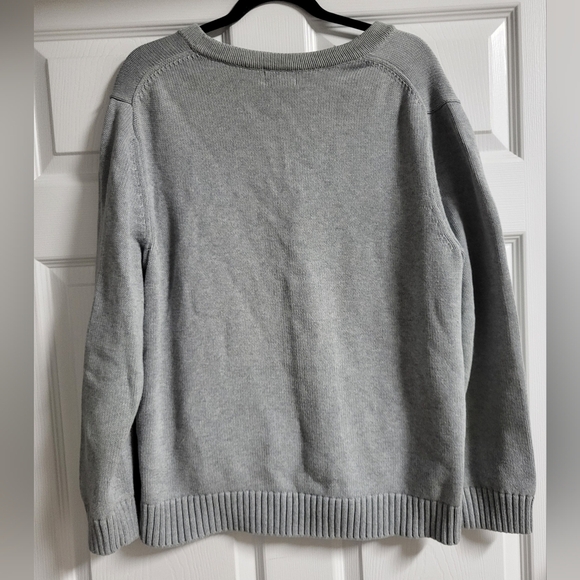 L.L. Bean - Mens Gray Button-Up Grandpa Sweater- Size L - Picture 2 of 4